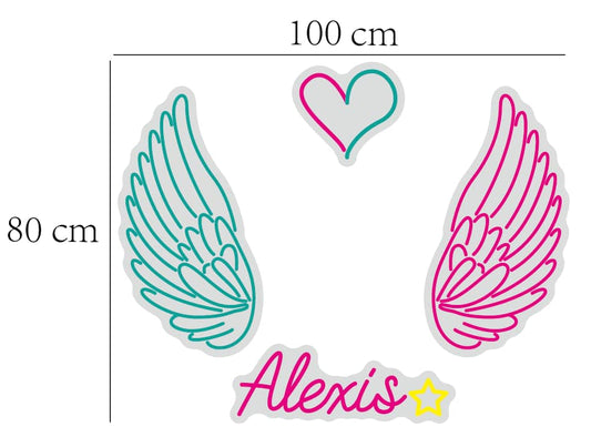 TE AMO & Angel Wings Custom Listing