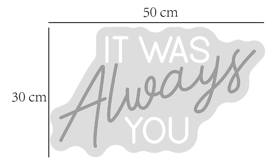 'It was always you' & 'Til Death do us part'  LED Sign EXTRA PAYMENT
